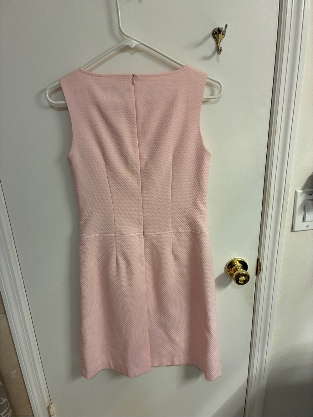 NWOT J McLaughlin Pastel Pink Textured Midi Dress Sz 2-100% Cotton - Picture 9 of 14
